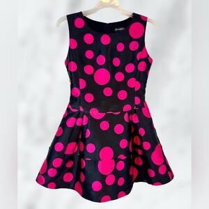 Women’s Pink Polka Dot Sleeveless Mini Dress / Small